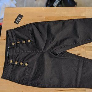 High Waisted Black Skinnies